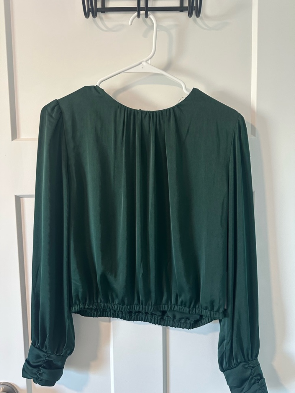 ASTR Forest Green Long Sleeve Blouse